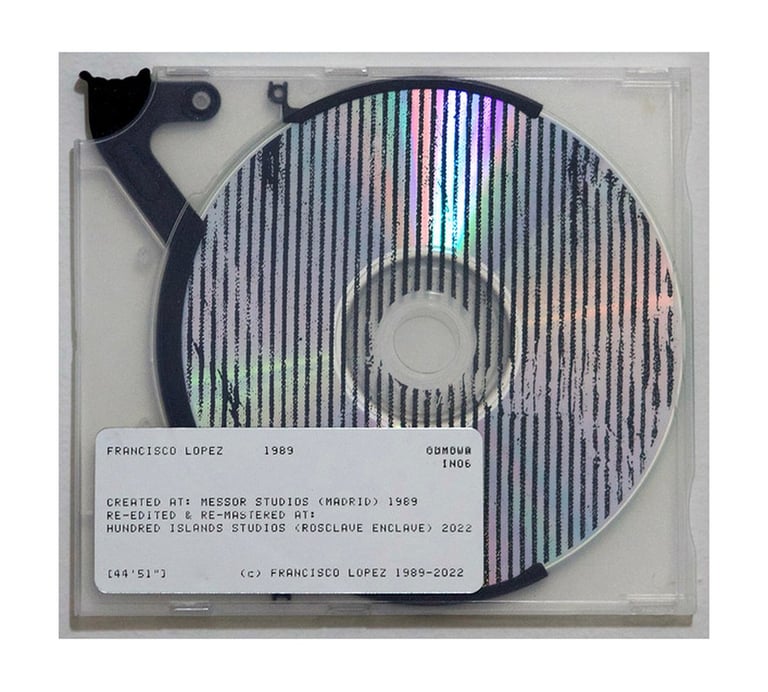 Francisco López - 1989 CDr